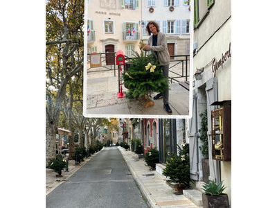 Agence Immobilire Cabanis La Cadire d'Azur / Dcoration de la rue principale