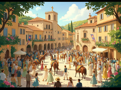 Saint Eloi d'Ollioules l'agence immobilire CABANIS Partenaire de l'vnement 